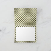 Vintages Retro-Dankeschön an die elegante Jakobsmu Dankeskarte (Innenseite)