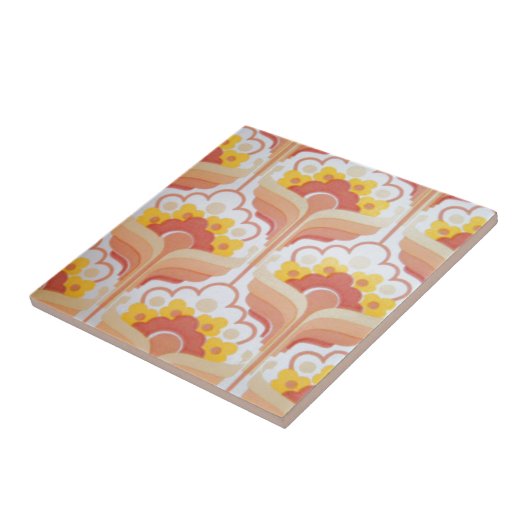 Vintages Retro-Design Fliese (Seite)