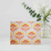 Vintages Retro-Design Postkarte (Stehend Vorderseite)
