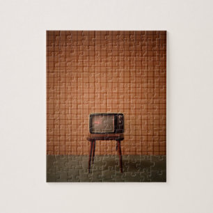 Vintages Retro-Fernsehen Puzzle