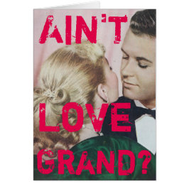Vintages Retro-Foto "Ain not Liebe Grand?"