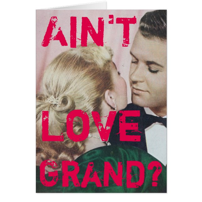 Vintages Retro-Foto "Ain not Liebe Grand?" (Vorne)