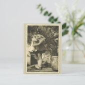 Vintages Retro-Foto auf der Postkarte (Stehend Vorderseite)