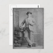 Vintages Retro-Foto auf der Postkarte (Vorne/Hinten)