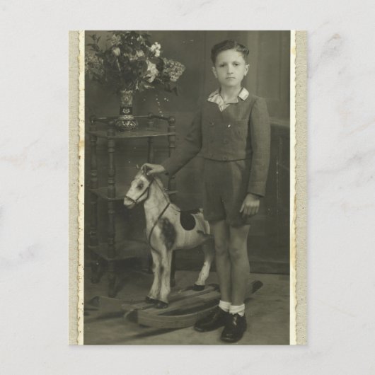 Vintages Retro-Foto auf der Postkarte (Vorderseite)