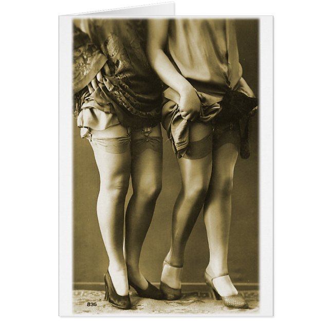 Vintages Retro Frauen-Foto hat sie Beine (Vorne)