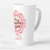 Vintages Retro Frohe Weihnachten Milchtasse (Rechte Ecke)