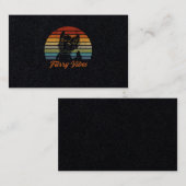 Vintages Retro-Furry-Fibes Fandom Furgeeigneten-Ge Visitenkarte (Vorne/Hinten)