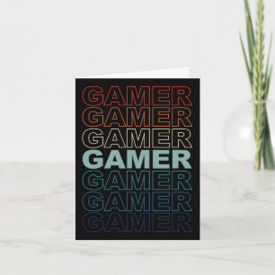 Vintages Retro Gamers Video Games Gaming Videogame Karte
