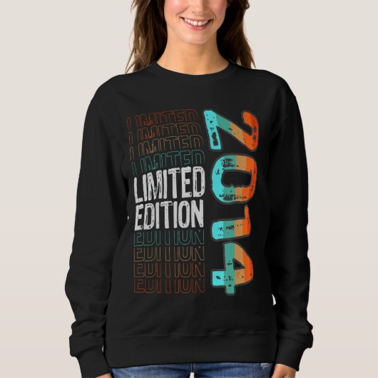 Vintages Retro-Geburtsjahr 2014 Sweatshirt (Vorderseite)