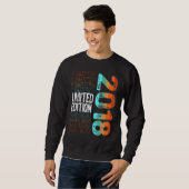 Vintages Retro-Geburtsjahr 2018 Sweatshirt (Vorne ganz)