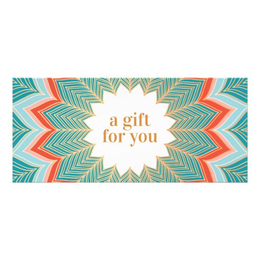 Vintages Retro-Geschenkzertifikat Werbekarte (Vorne)