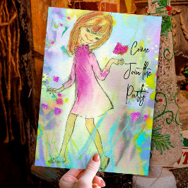 Vintages Retro-Giro-Schmetterling Weihnachten Einladung