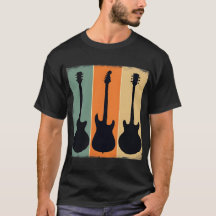 Vintages Retro-Gitarre-Silhouette - Lover-Design