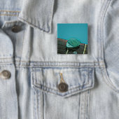 Vintages Retro-Gitarrenwerk Button (Beispiel)