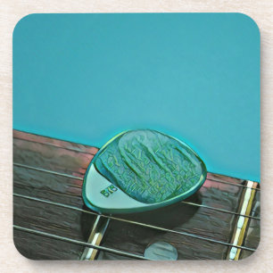 Vintages Retro-Gitarrenwerk Getränkeuntersetzer