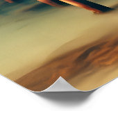 Vintages Retro-Glamour-Mädchen mit Poodle Poster (Ecke)