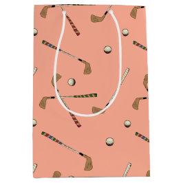 Vintages Retro Golf Golfer Klettergarten Mittlere Geschenktüte