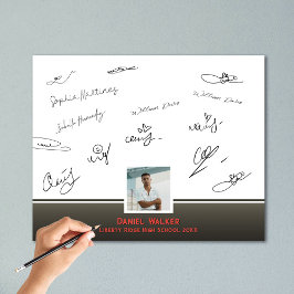 Vintages Retro Graduation Party Signing Guest Foto