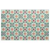 Vintages Retro-grünes Muster Stoff (Yard (91,4 cm))