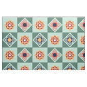 Vintages Retro-grünes Muster Stoff (Fat Quarter (45,7 x 55,9 cm))
