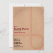 Vintages Retro Grunge 60er Jahre 70er Brautparty Einladung (Vorderseite)