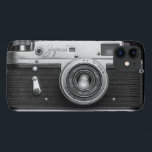 Vintages Retro-Handy Case-Mate iPhone Hülle<br><div class="desc">Dieses Vintage Handy-Gehäuse verleiht Ihrem Handy einen schwarz-silbernen Retro-Stil!    Spaß und cooles Geschenk!</div>