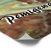 Vintages Retro-Image fischen, um es zu personalisi Poster (Ecke)