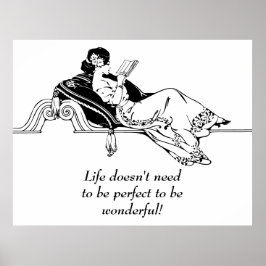 Vintages Retro-inspirierendes Lebensangebot Poster