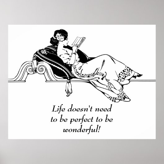 Vintages Retro-inspirierendes Lebensangebot Poster (Vorne)