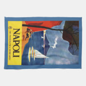 Vintages retro italienisches Plakat Handtuch (Horizontal)