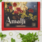 Vintages retro italienisches Plakat Küchentuch (Gefaltet)