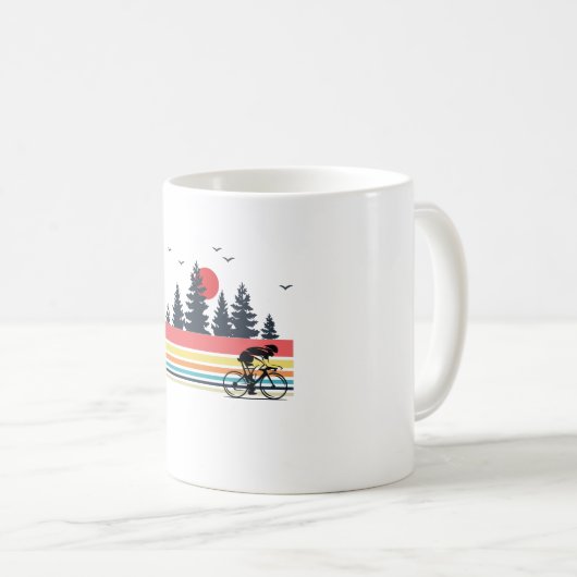 Vintages Retro Kaffeetasse (VorderseiteRechts)