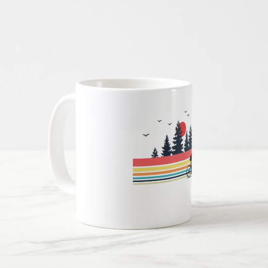 Vintages Retro Kaffeetasse (Vorderseite Links)