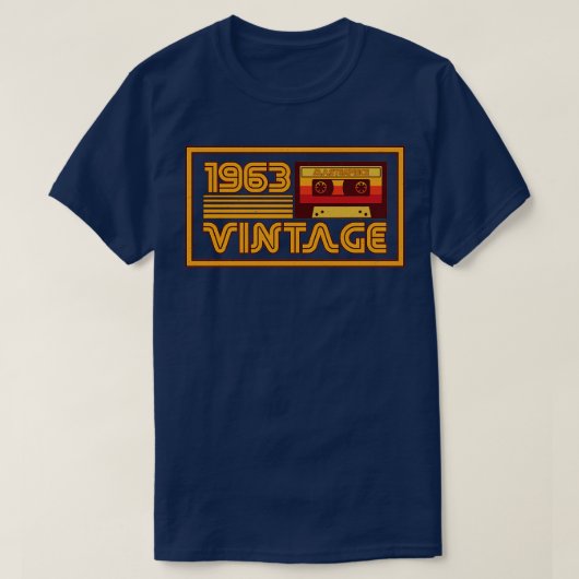 Vintages Retro-Kassettenband 1963 T-Shirt (Design vorne)