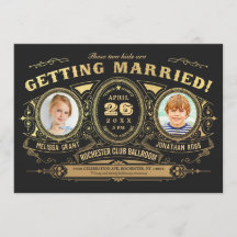 Vintages Retro Kids Foto Hochzeitsreise