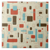 Vintages Retro Kunst-Deko-Muster Fliese (Vorderseite)