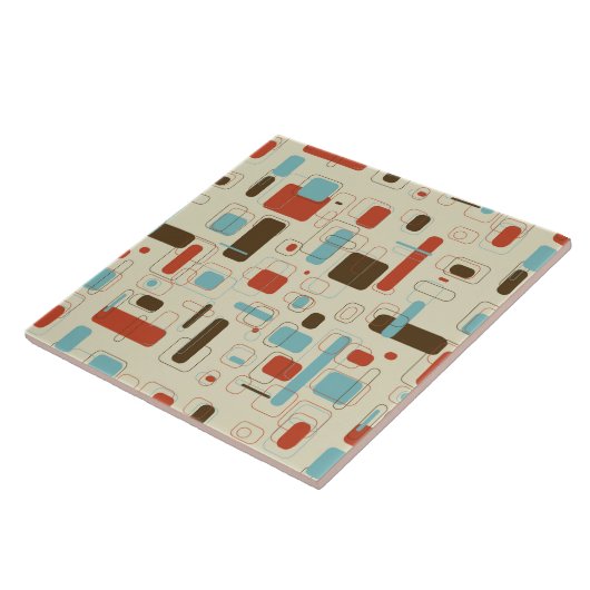 Vintages Retro Kunst-Deko-Muster Fliese (Seite)