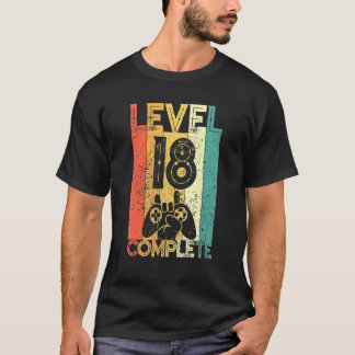 Vintages Retro Level 18 Unlock Gaming 18. Jahr T-Shirt