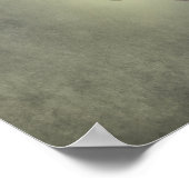 Vintages Retro-Mädchen beim Lesen Poster (Ecke)