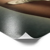 Vintages Retro-Mädchen Fotodruck (Ecke)