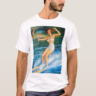 Vintages Retro Medcalf Button-up Girl T-Shirt