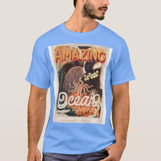 Vintages Retro-Meeresbiologie-Poster T-Shirt