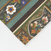 Vintages Retro mit Spitzen und Blume auftragen Fleecedecke (Ecke)