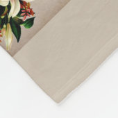 Vintages Retro mit Spitzen und Blume auftragen Fleecedecke (Ecke)