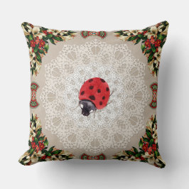 Vintages Retro mit Spitzen und Blume auftragen Kissen