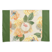 Vintages Retro mit Spitzen und Blume auftragen Kissenbezug (Vorderseite-Rechts)