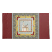 Vintages Retro mit Spitzen und Blume auftragen Kissenbezug (Rückseite)