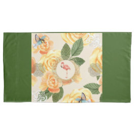 Vintages Retro mit Spitzen und Blume auftragen Kissenbezug