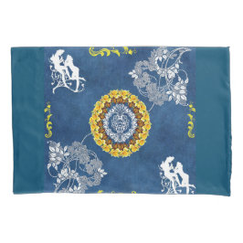 Vintages Retro mit Spitzen und Blume auftragen Kissenbezug